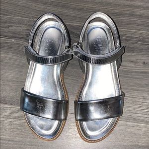 Silver sandals